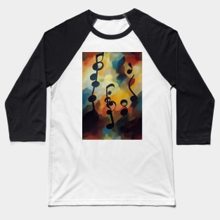 Musical Notes Pattern, perfect gift for all musicans and those who can't live without music #7 Baseball T-Shirt